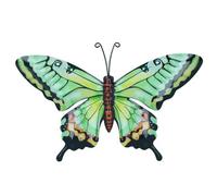 AB Tools Medium Metal Green Butterfly Wall Art Garden/home Ornament 21.5 X 33.5Cm