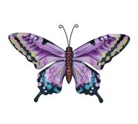 AB Tools Medium Metal Pink Butterfly Wall Art Garden/home Ornament 21.5 X 33.5Cm