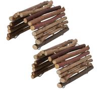 AB Tools Medium Small Animal Play Stix Wooden Hideout For Active Play Accessories 2Pk