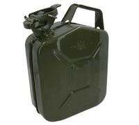 AB Tools Metal Fuel Jerry Gerry Can Petrol Diesel Liquid Tank Army Green 5L Litre Sil221