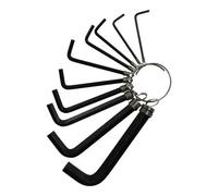 AB Tools Metric Allen Hex Hexagon Key Wrench Set On A Key Ring 1.5mm - 10mm 10Pc