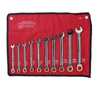 AB Tools Metric And Sae Ratchet Combination Wrench Spanner Set 10 To 19mm 3/8In To 3/4In.