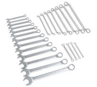 AB Tools Metric Combination And Double Offset Ring Spanner Wrench Set 6 - 24mm 25Pc