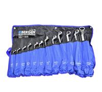 AB Tools Metric Double Ended Ring Spanners 35 Degree Offset Spanner 6mm - 32mm 12Pc