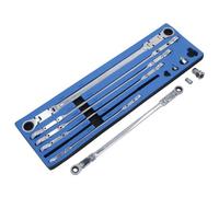 AB Tools Metric Double-Jointed Flexi Headed Spanner Wrench Set Extra Long 8-19mm 10Pc