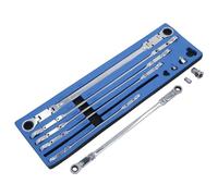 AB Tools Metric Double-Jointed Flexi Headed Spanner Wrench Set Extra Long 8-19mm 10pc