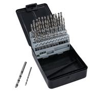 AB Tools Metric Hss G Drill Bit Set Split Point Drills In 0.1mm Increments 1mm-6mm 51Pc