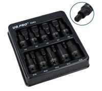 AB Tools Metric Impacted Short Stubby Hex Allen Key Sockets 1/2In Drive 4 To 19mm 10Pc