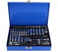 AB Tools Metric / Imperial / Af 1/4" Drive Socket Set Shallow / Deep 42Pc