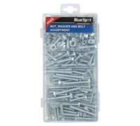 AB Tools Metric M5 - M8 5 - 8mm Hex Nuts Bolts + Washer Assortment Kit Fasteners 460Pc