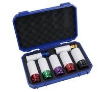 AB Tools Metric mm 1/2In Drive Deep Alloy Wheel Nut Sockets Colour Coded 17mm - 27mm