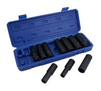 AB Tools Metric mm 1/2In. Drive Deep Impact Sockets 6 Sided Single Hex 10mm-24mm