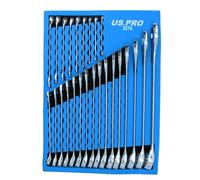 AB Tools Metric mm Combination Ring Open Ended Spanners Wrench 6mm - 32mm 25Pc