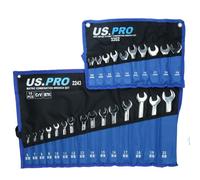 AB Tools Metric mm Combination Spanner Wrench Set 6mm - 22mm Stubby & Normal 25Pc