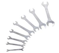AB Tools Metric mm Extra Flat Slim Narrow Spanner Wrench Double Ended 6 - 23mm 8Pc