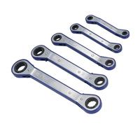 AB Tools Metric mm Reversible Ratchet Offset Ring Spanner Wrench 6mm - 21mm 5Pc