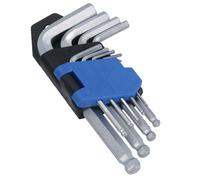 AB Tools Metric mm Stubby Hex Allen Key Set Ball Ended 1.5mm - 10mm 9Pc Kit