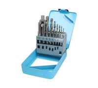 AB Tools Metric mm Tap And Drill Set M3 - M12 Taps 2.5mm - 10.2mm Drills 15Pc