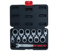 AB Tools Metric Ratchet Wrench Spanners with Interchangeable Flexi Heads 8-19mm 13pc