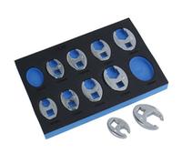 AB Tools Metric Sized Crowfoot Crowfeet Spanner Wrench Set 10mm - 19mm 10Pc Set