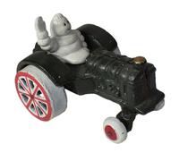 AB Tools Michelin Man Waving In Tractor Mascot Figure Statue Bibendum Figurine Cast Iron