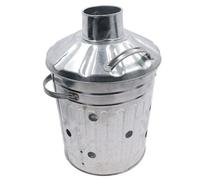 AB Tools Mini Garden Incinerator Bin Small Fire Bin Galvanised Steel For Burning Wood Waste