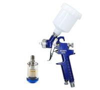 AB Tools Mini Hvlp Gravity Feed Spray Gun 0.8mm Nozzle 1/4" Bsp In Line Moisture Trap