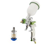 AB Tools Mini HVLP Gravity Feed Spray Gun 1mm Nozzle 1/4" BSP In Line Moisture Trap
