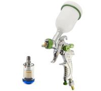 AB Tools Mini Hvlp Gravity Feed Spray Gun 1mm Nozzle 1/4" Bsp In Line Moisture Trap