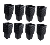 AB Tools Mini Plastic Plant Flower Seeds Pots Pot 7cm Square Garden Trays 120pcs