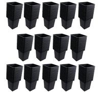AB Tools Mini Plastic Plant Flower Seeds Pots Pot 7Cm Square Garden Trays 210Pcs
