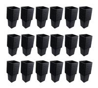 AB Tools Mini Plastic Plant Flower Seeds Pots Pot 7Cm Square Garden Trays 270Pcs
