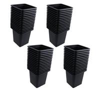 AB Tools Mini Plastic Plant Flower Seeds Pots Pot 7Cm Square Garden Trays 60Pcs