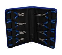AB Tools Mini Plier Set Craft Jewellery Making Cutters Long Nose Circlips Engineers 8Pc Set