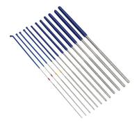 AB Tools Mini Round Flexible Diamond Coated Needle Files Soft Grip Handles 12Pc In Case