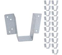 AB Tools Mini Timber Wood Joist Hanger 38mm Decking Loft Galvanised Beam Holder 20Pk
