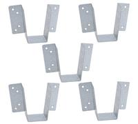 AB Tools Mini Timber Wood Joist Hanger 38mm Decking Loft Galvanised Beam Holder 5Pk