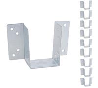 AB Tools Mini Timber Wood Joist Hanger 47mm Decking Loft Galvanised Beam Holder 10Pk