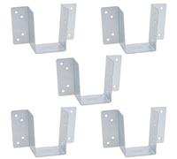 AB Tools Mini Timber Wood Joist Hanger 47mm Decking Loft Galvanised Beam Holder 5Pk