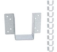 AB Tools Mini Timber Wood Joist Hanger 50mm Decking Loft Galvanised Beam Holder 10Pk