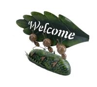 AB Tools Miniature Life Metal Ant Welcome Trio Garden Home Gift Ornament 6X23X34Cm