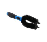AB Tools Motorcycle Motorbike U Prong Nylon Bristles Brush Twin Fork Wheel Cleaning