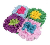 AB Tools Multi Flower Dog Fluffle Treat Finder Rummaging Mat Interactive Dog Puzzle Toy