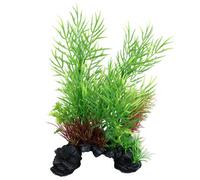 AB Tools Natural Look Aquatic Aquarium Fish Tank Deco Plant Rock Ceratopteris