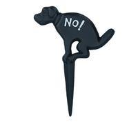 AB Tools No Dog Fouling Warning Sign Plaque Stake Cast Iron Garden Yard Lawn 1Pk