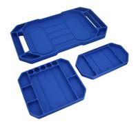 AB Tools Non Slip Flexible Tool Trays Organiser Tool Box Compartments Oil Resistant 3Pc