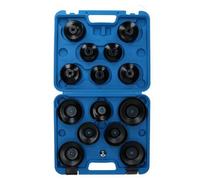 AB Tools Oil Filter Wrench Remover Removal Set Cup Type 65mm - 100mm 15Pcs Kit