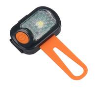 AB Tools Orange Flashing Safety Waterproof Rectangle Usb Blinker Light Night Dog Walk