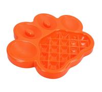 AB Tools Orange Paw Interactive Dog Slow Feeder Food Accessories Control Fast Eating