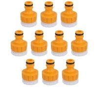 AB Tools Outdoor Garden Tap Hose Threaded Tap Connector 3/4In With 1/2In Reducer 10Pc